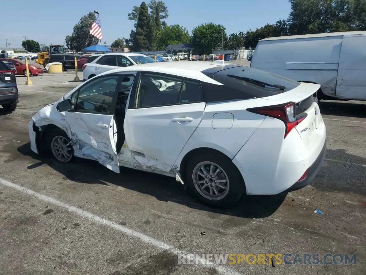 2 Photograph of a damaged car JTDKAMFU2M3149411 TOYOTA PRIUS 2021