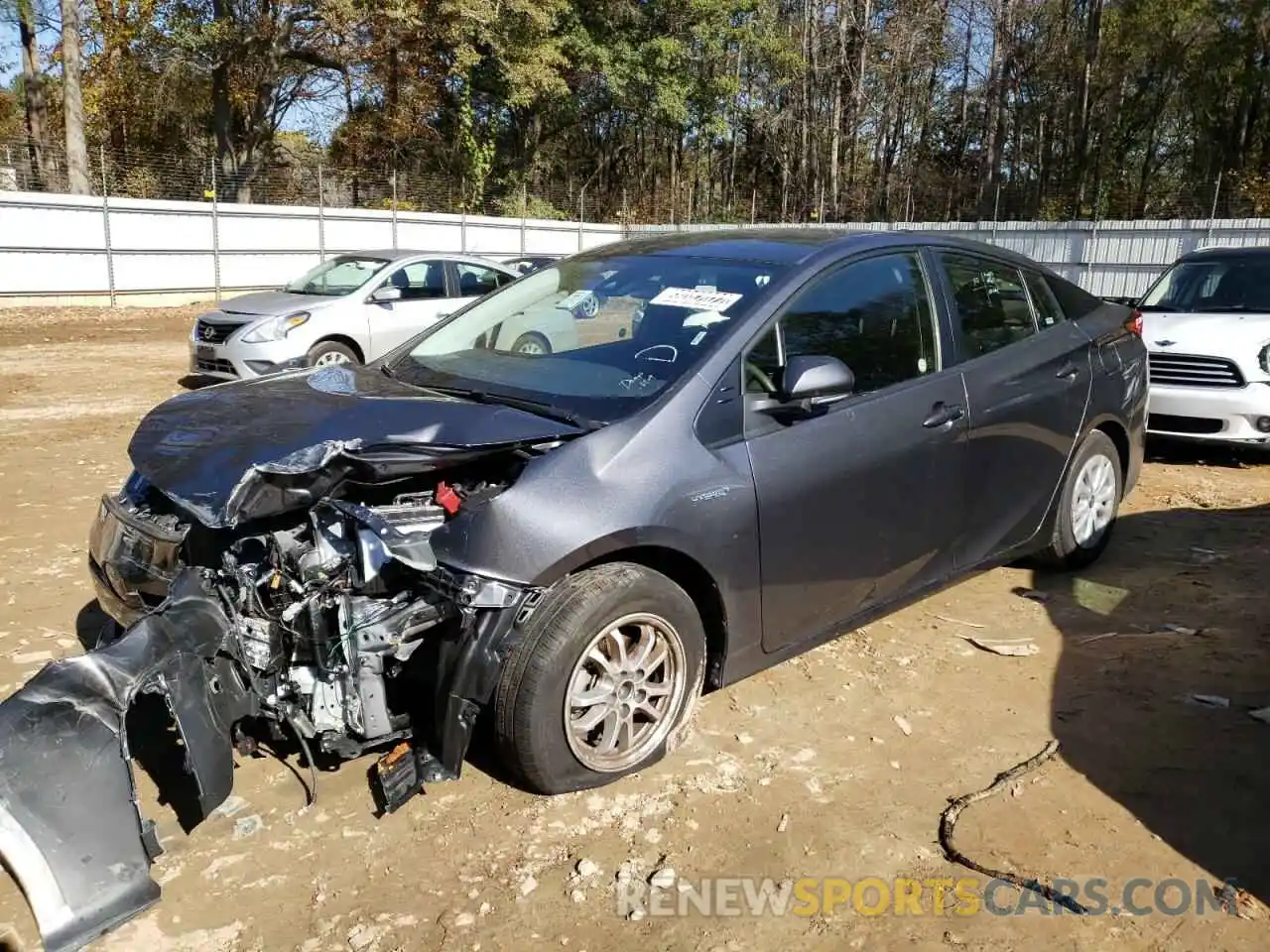 1 Photograph of a damaged car JTDKAMFU2M3149991 TOYOTA PRIUS 2021