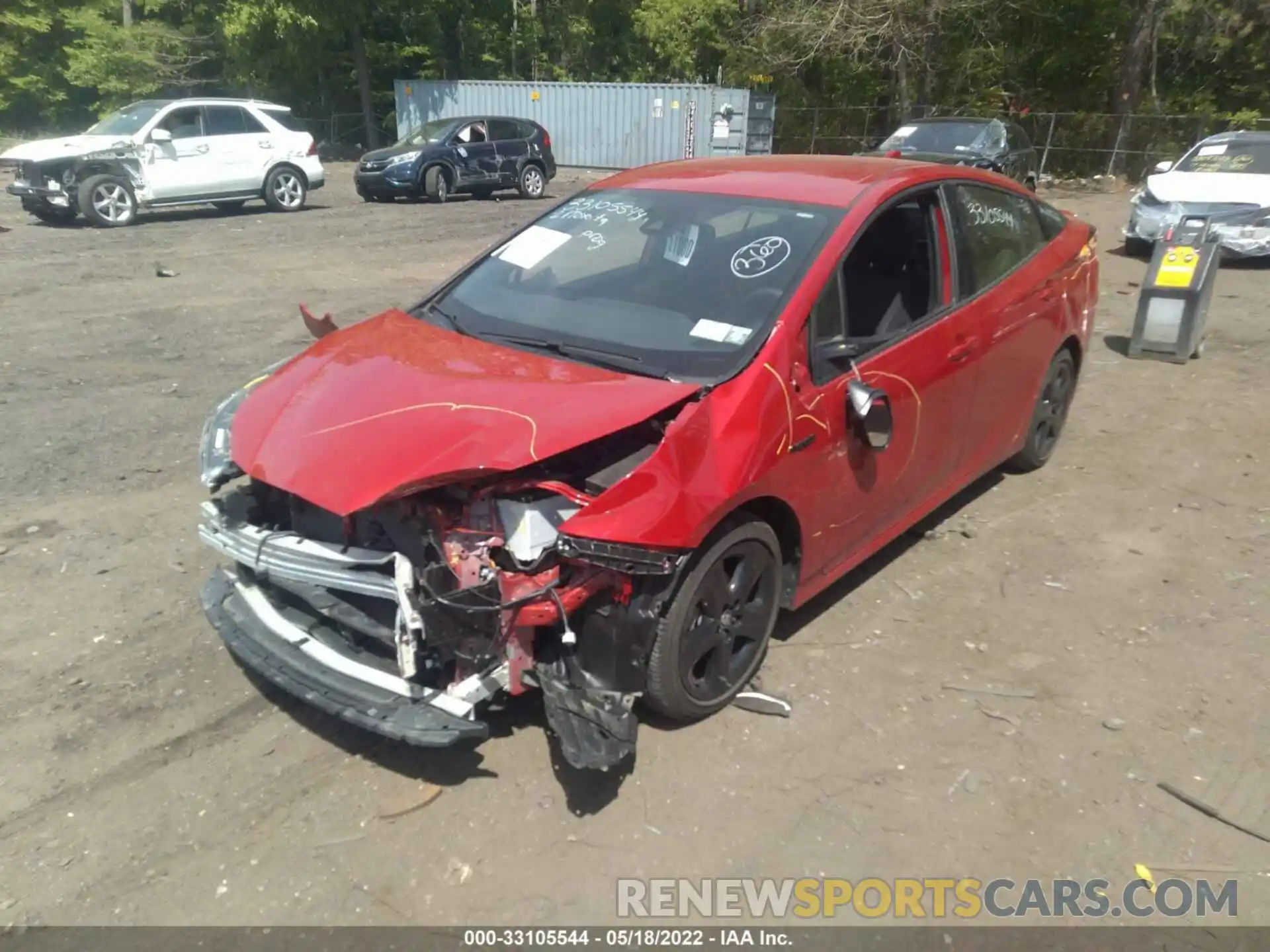 2 Photograph of a damaged car JTDKAMFU3M3129071 TOYOTA PRIUS 2021