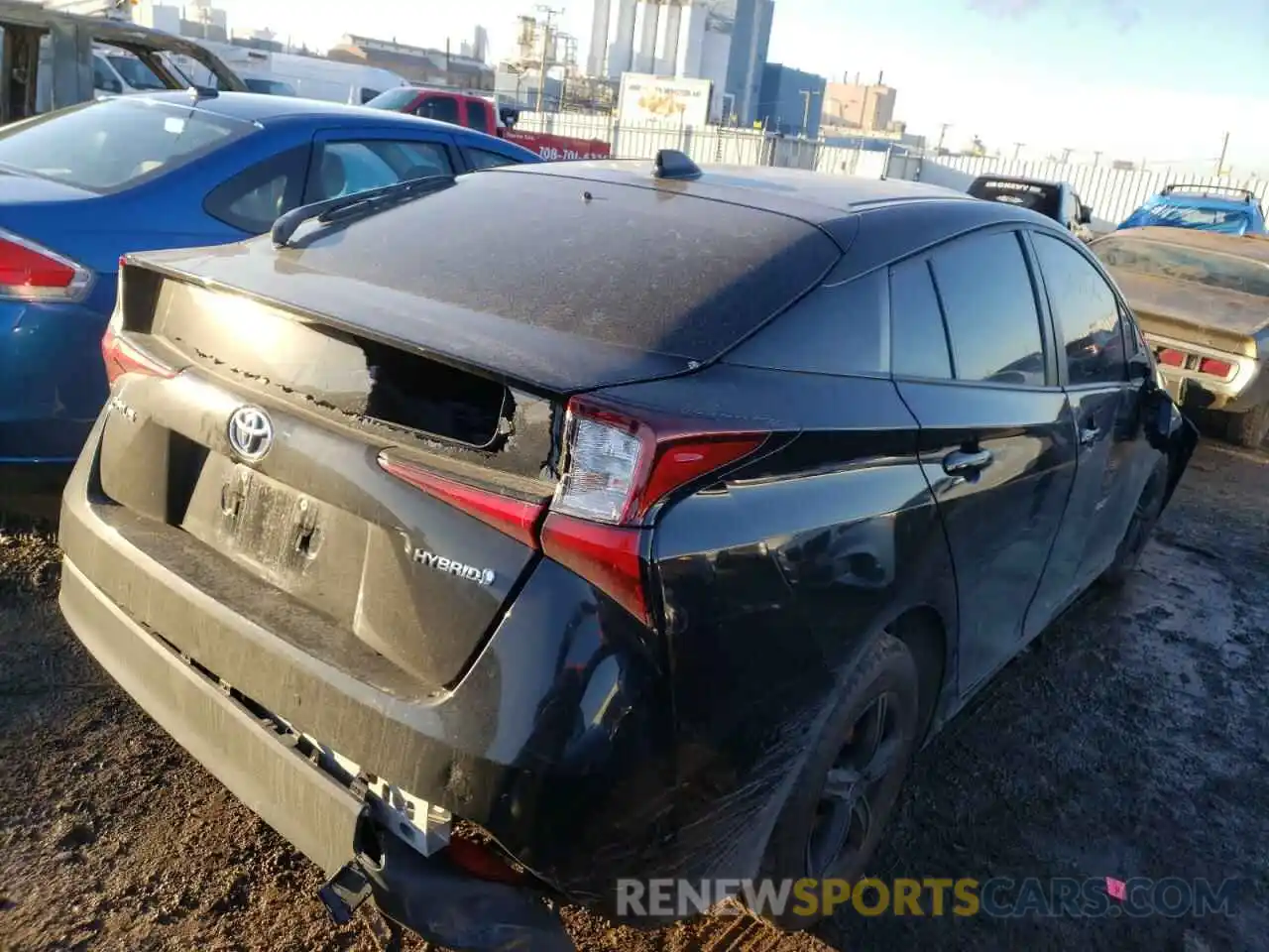 4 Photograph of a damaged car JTDKAMFU3M3133590 TOYOTA PRIUS 2021