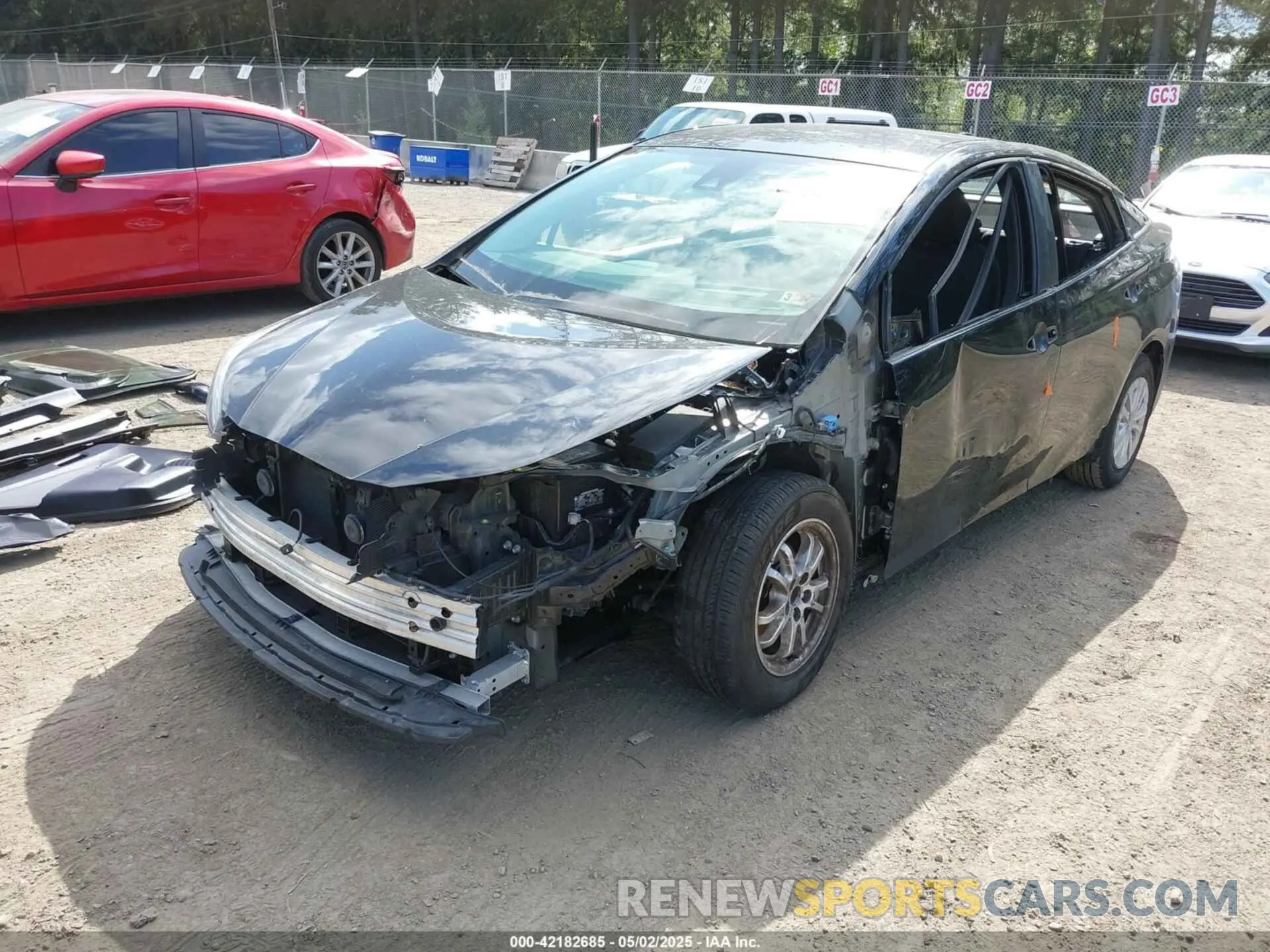 2 Photograph of a damaged car JTDKAMFU3M3140233 TOYOTA PRIUS 2021