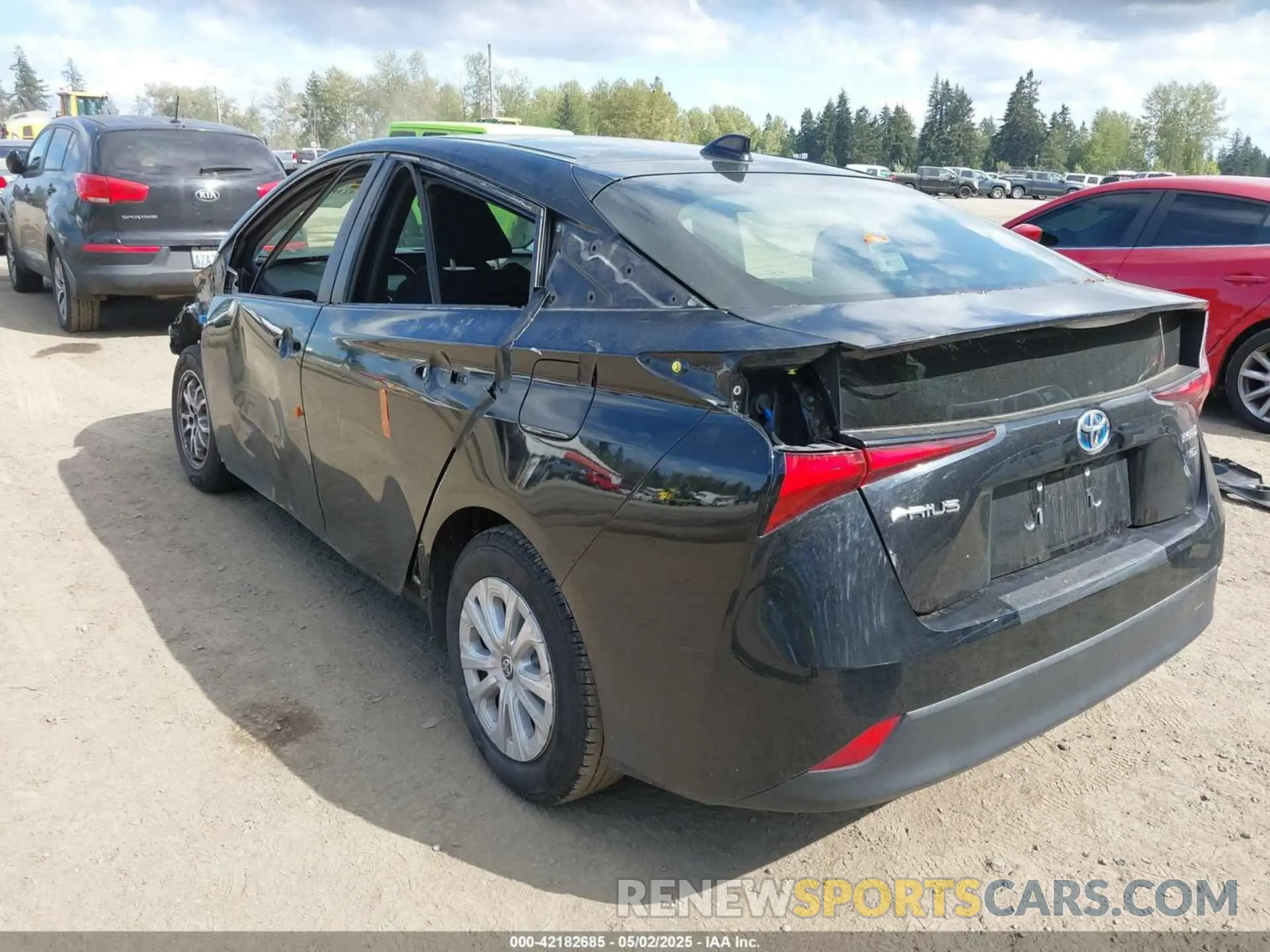3 Photograph of a damaged car JTDKAMFU3M3140233 TOYOTA PRIUS 2021