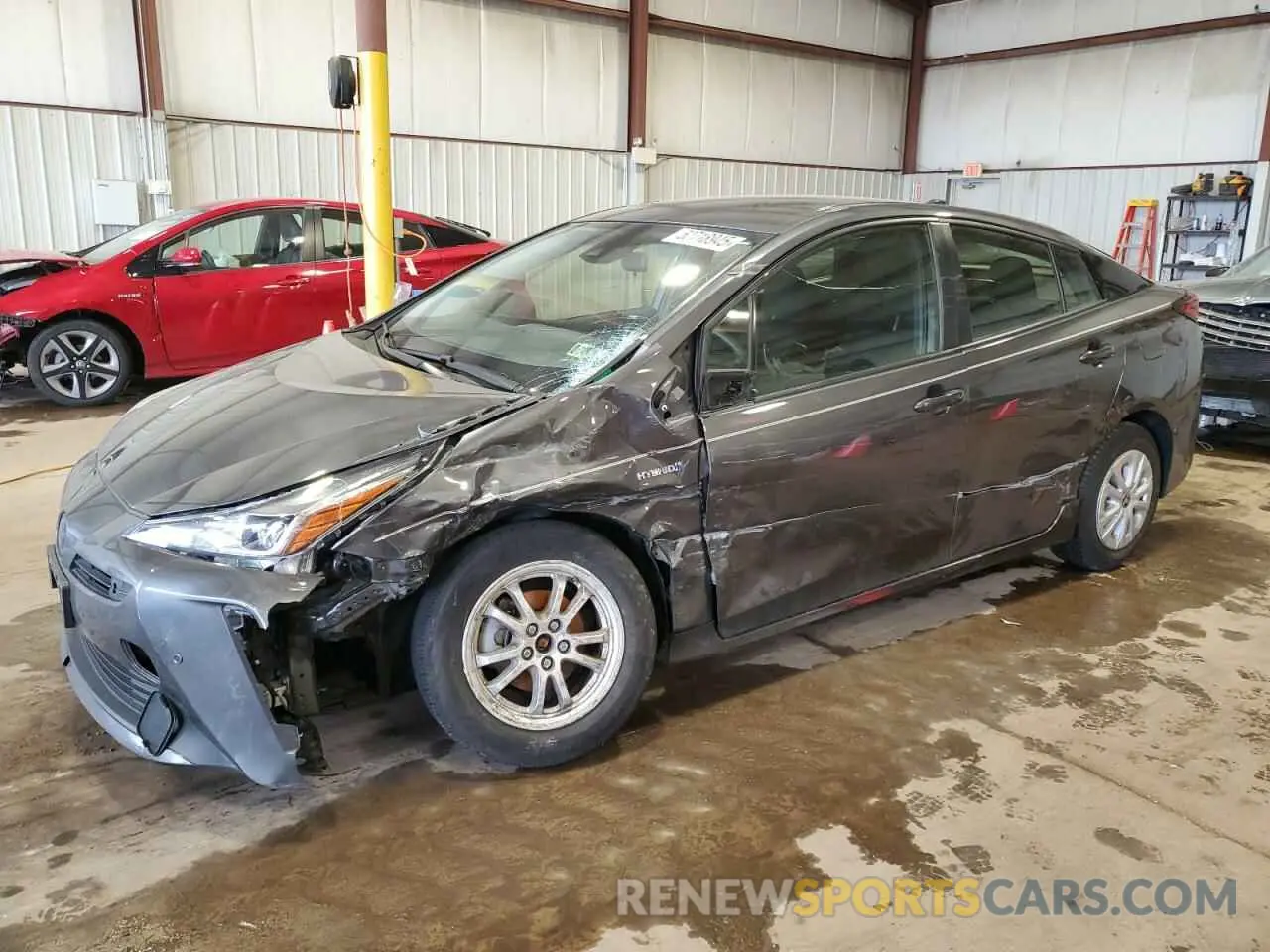 1 Photograph of a damaged car JTDKAMFU3M3149885 TOYOTA PRIUS 2021