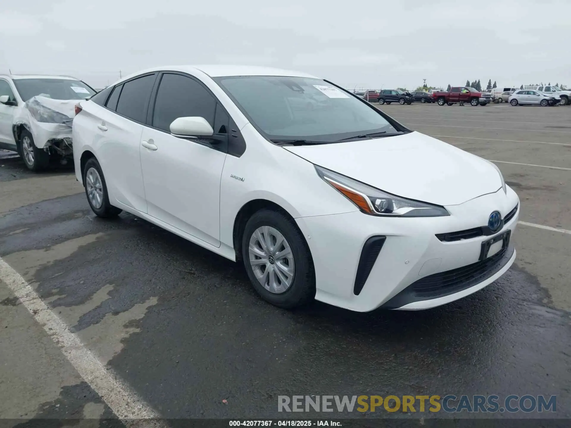 1 Photograph of a damaged car JTDKAMFU3M3152608 TOYOTA PRIUS 2021