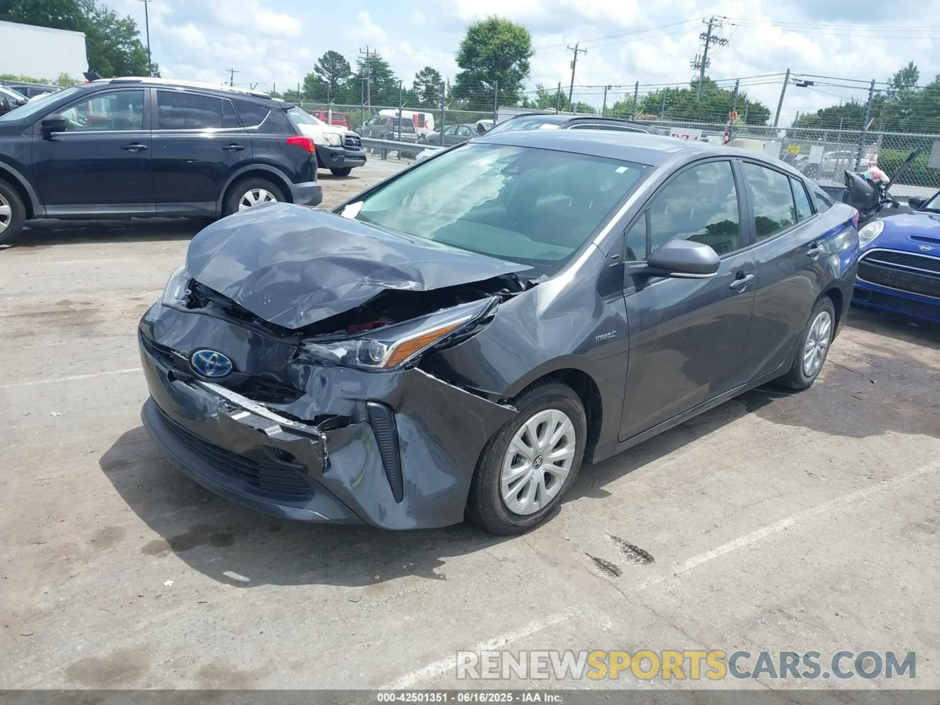 2 Photograph of a damaged car JTDKAMFU3M3152785 TOYOTA PRIUS 2021
