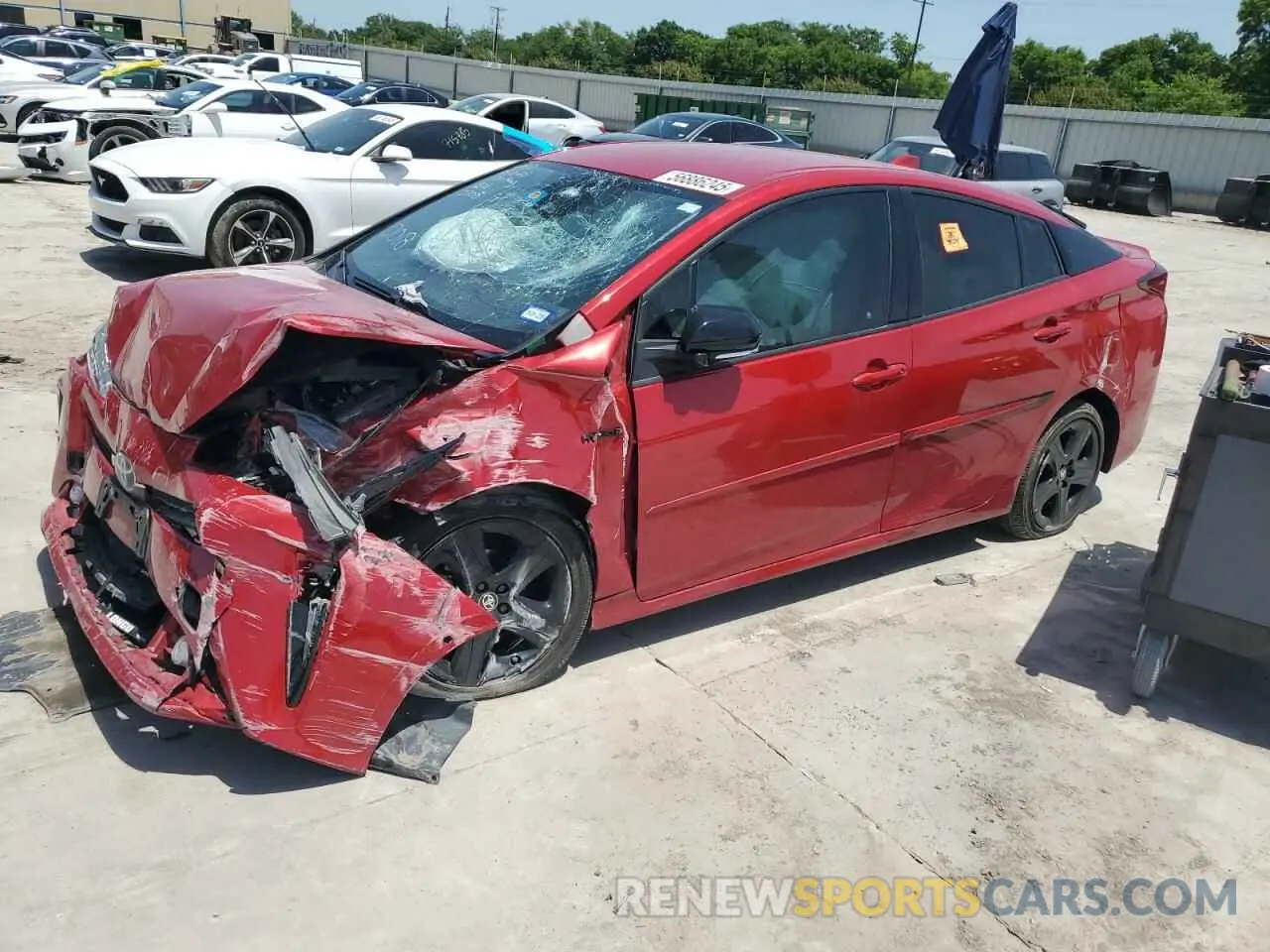 1 Photograph of a damaged car JTDKAMFU4M3130018 TOYOTA PRIUS 2021