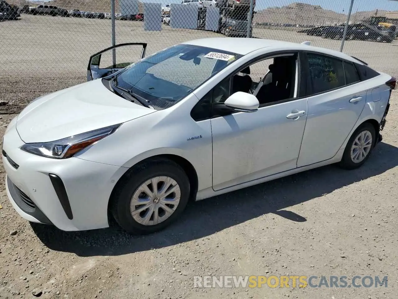 1 Photograph of a damaged car JTDKAMFU4M3131492 TOYOTA PRIUS 2021