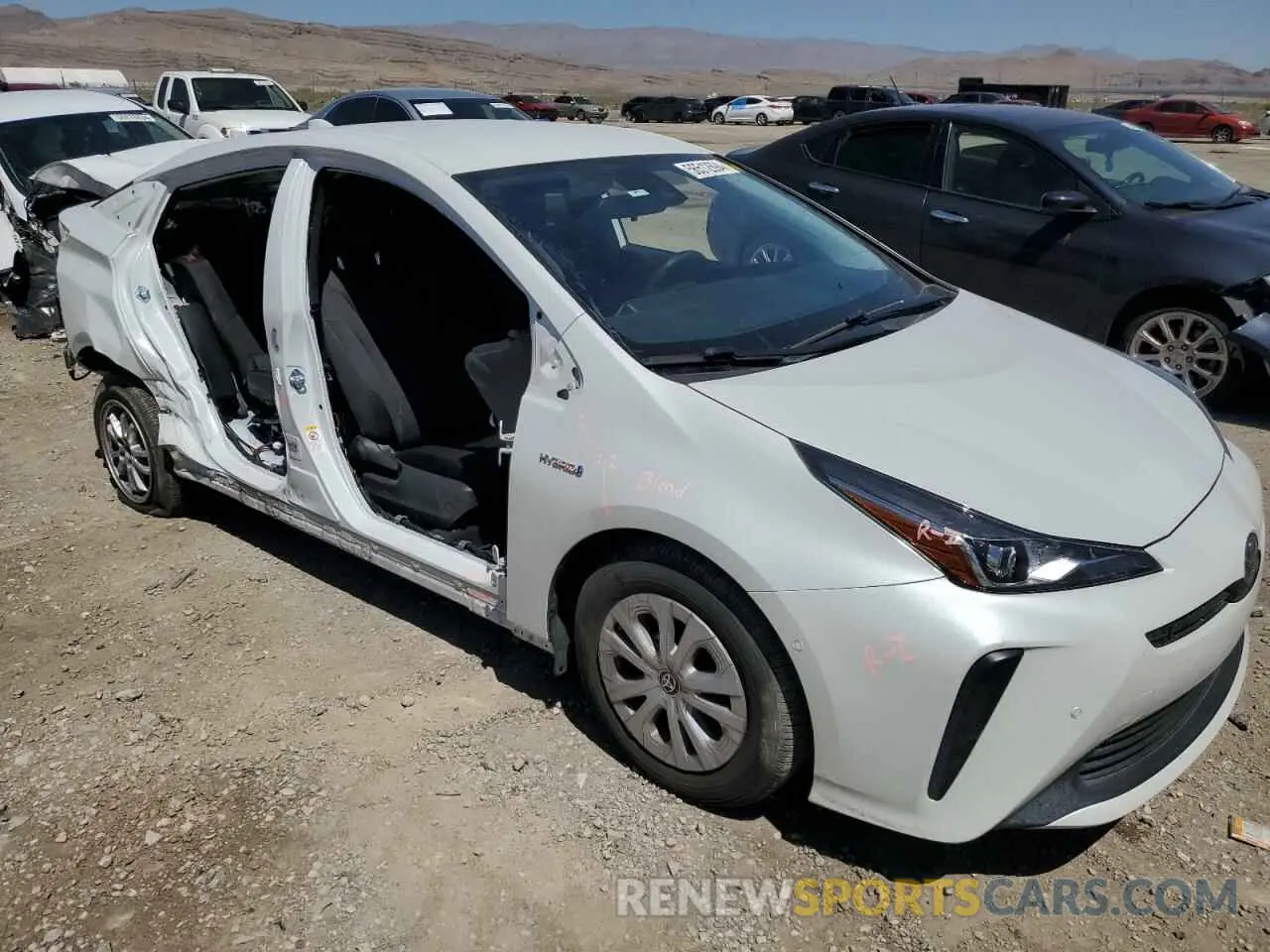 4 Photograph of a damaged car JTDKAMFU4M3131492 TOYOTA PRIUS 2021