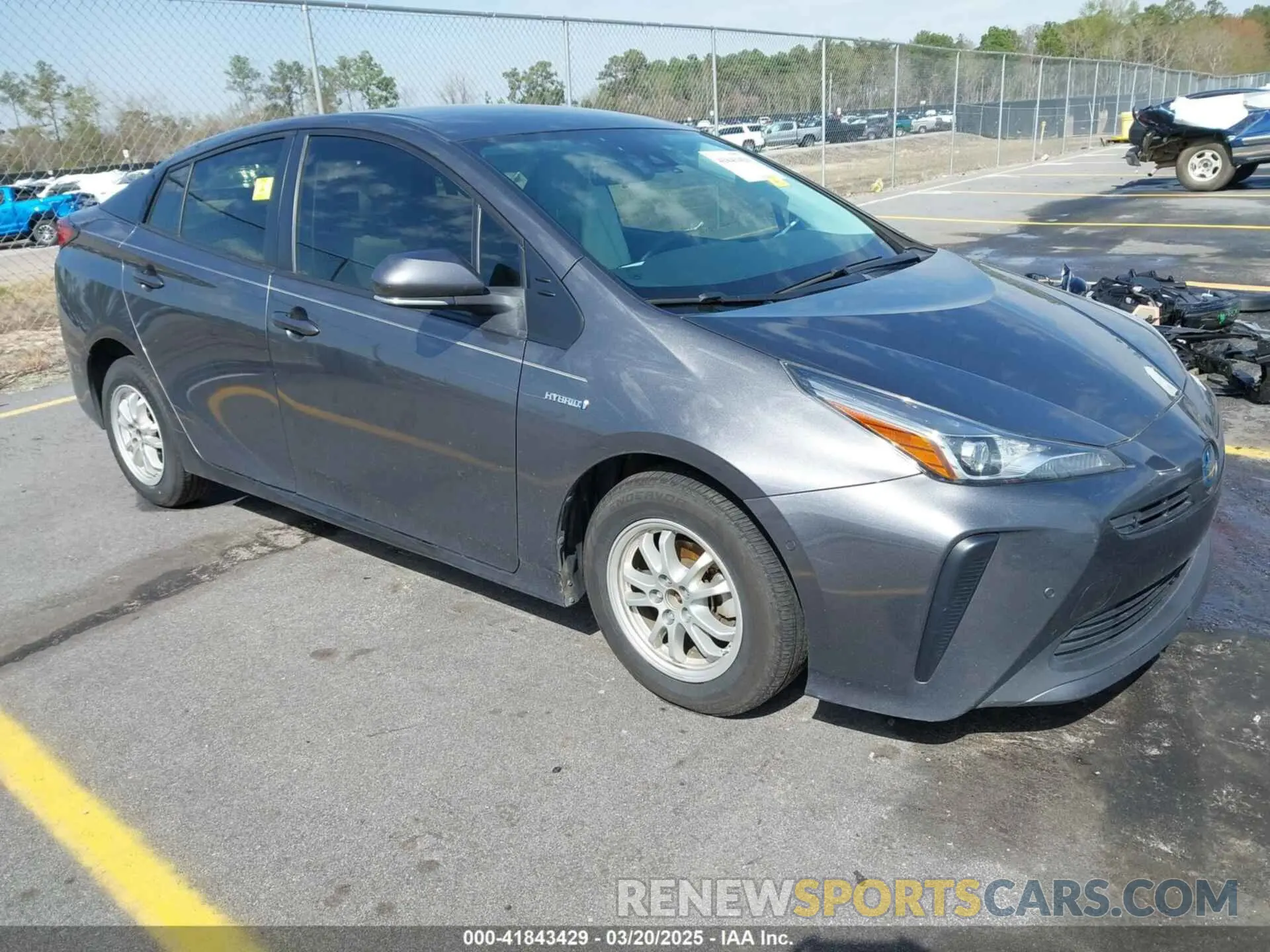 1 Photograph of a damaged car JTDKAMFU4M3134778 TOYOTA PRIUS 2021