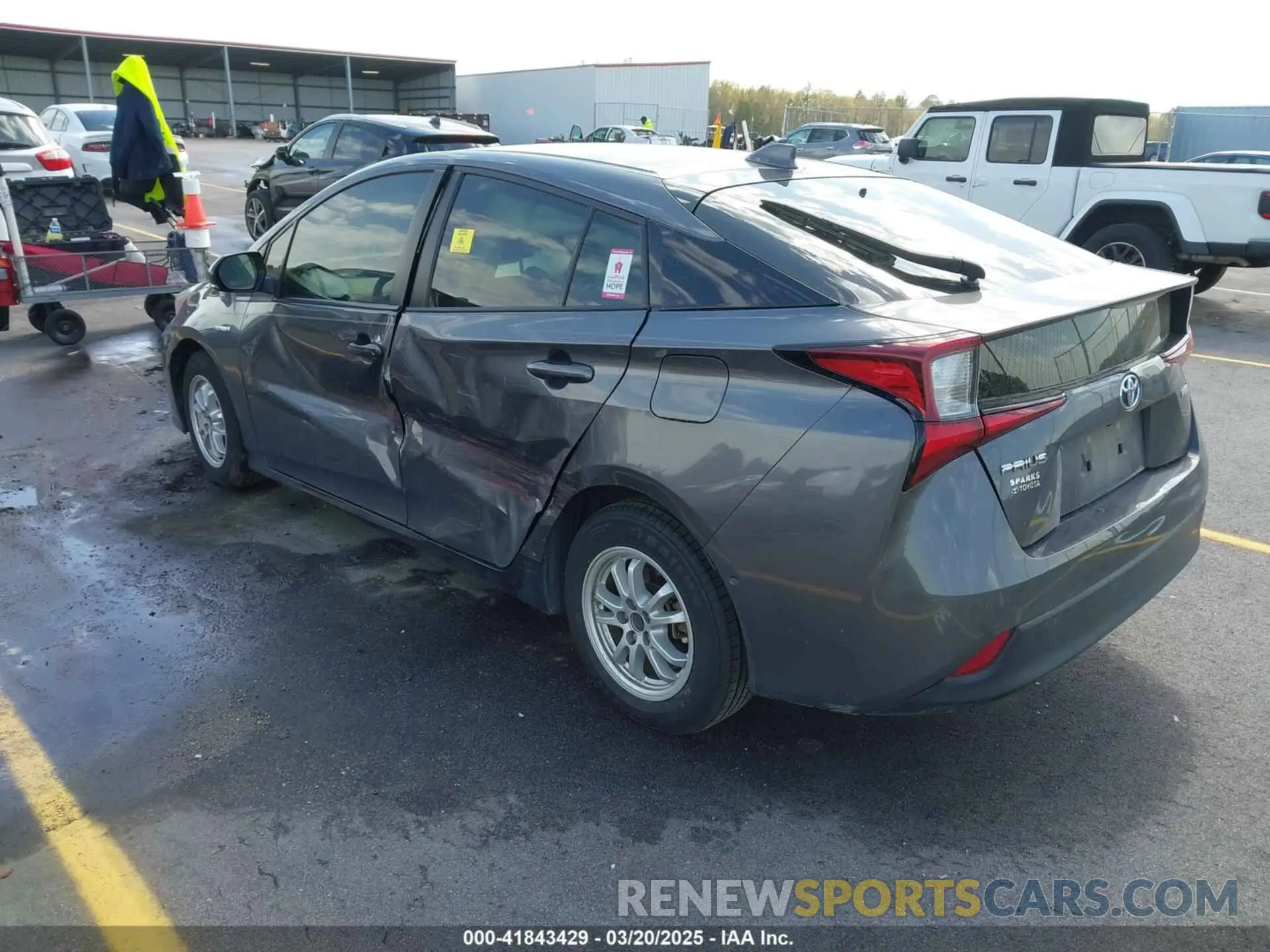 3 Photograph of a damaged car JTDKAMFU4M3134778 TOYOTA PRIUS 2021