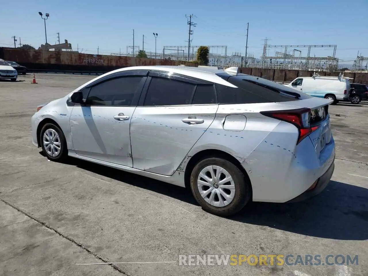 2 Photograph of a damaged car JTDKAMFU4M3139379 TOYOTA PRIUS 2021