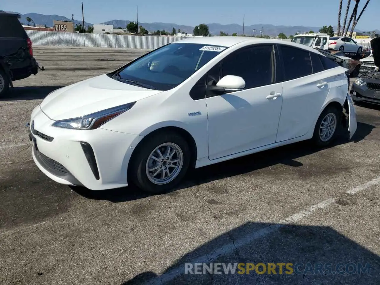 1 Photograph of a damaged car JTDKAMFU4M3145800 TOYOTA PRIUS 2021