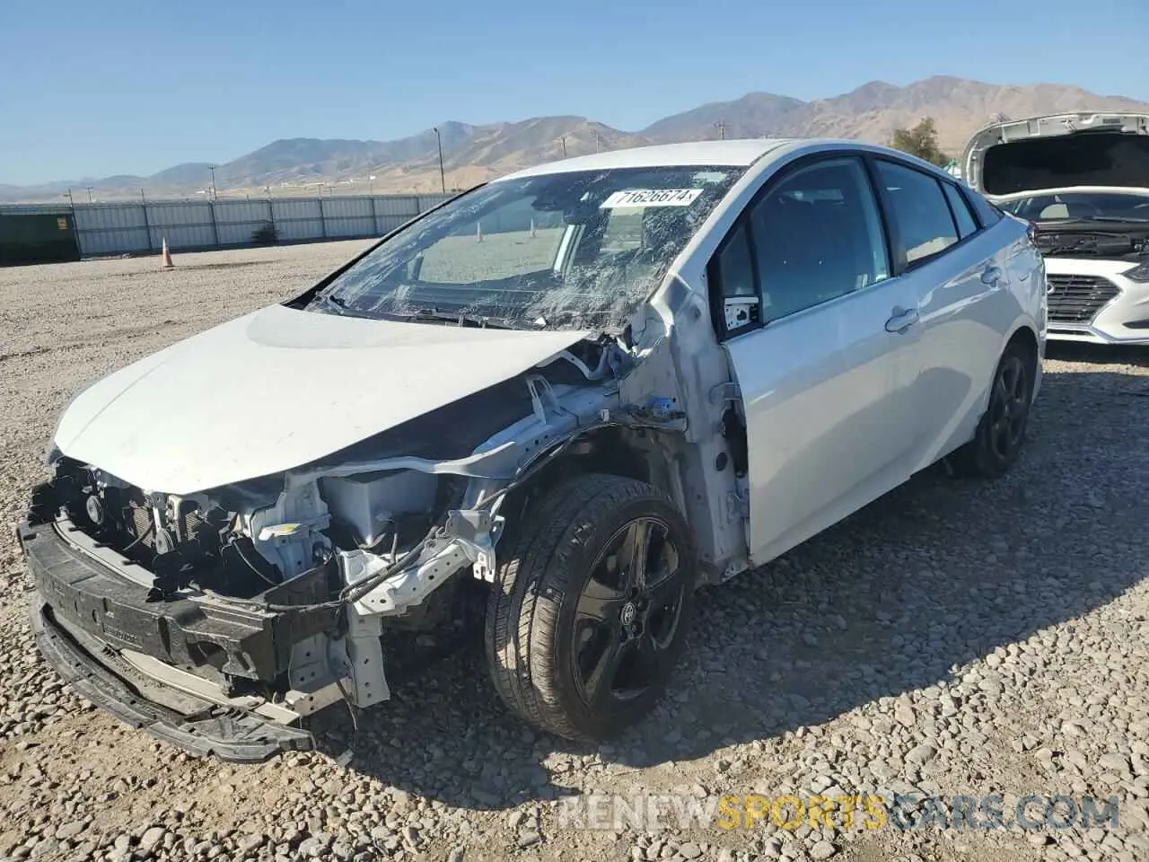 1 Photograph of a damaged car JTDKAMFU5M3127192 TOYOTA PRIUS 2021