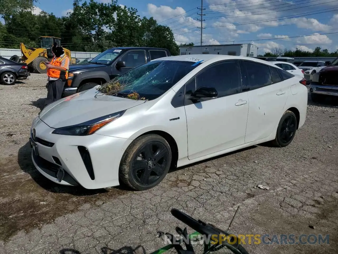 1 Photograph of a damaged car JTDKAMFU5M3127547 TOYOTA PRIUS 2021