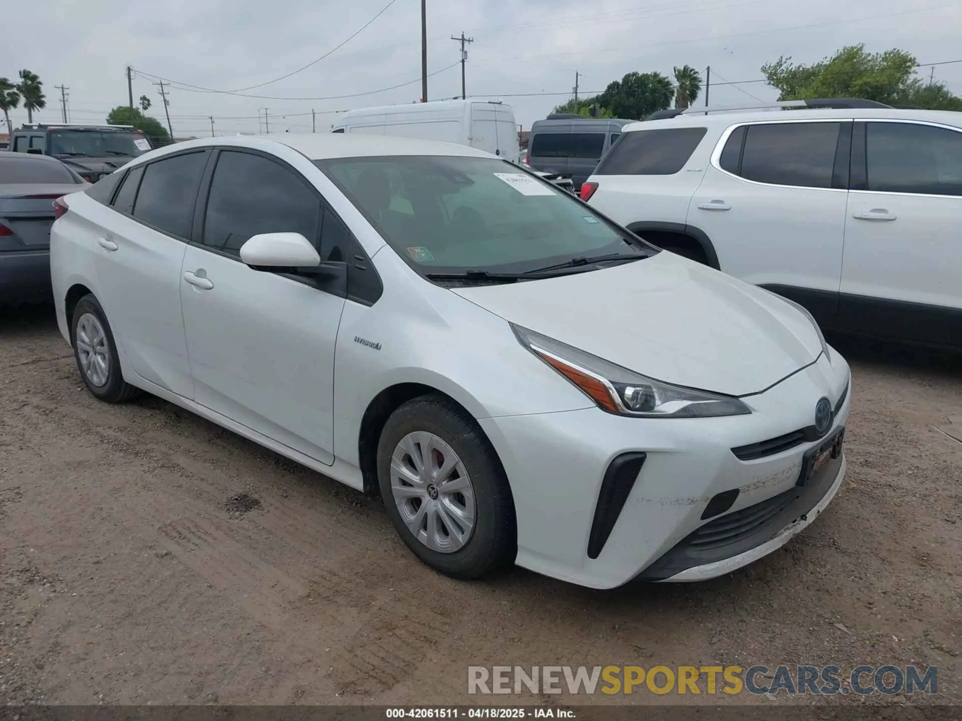 1 Photograph of a damaged car JTDKAMFU5M3132103 TOYOTA PRIUS 2021