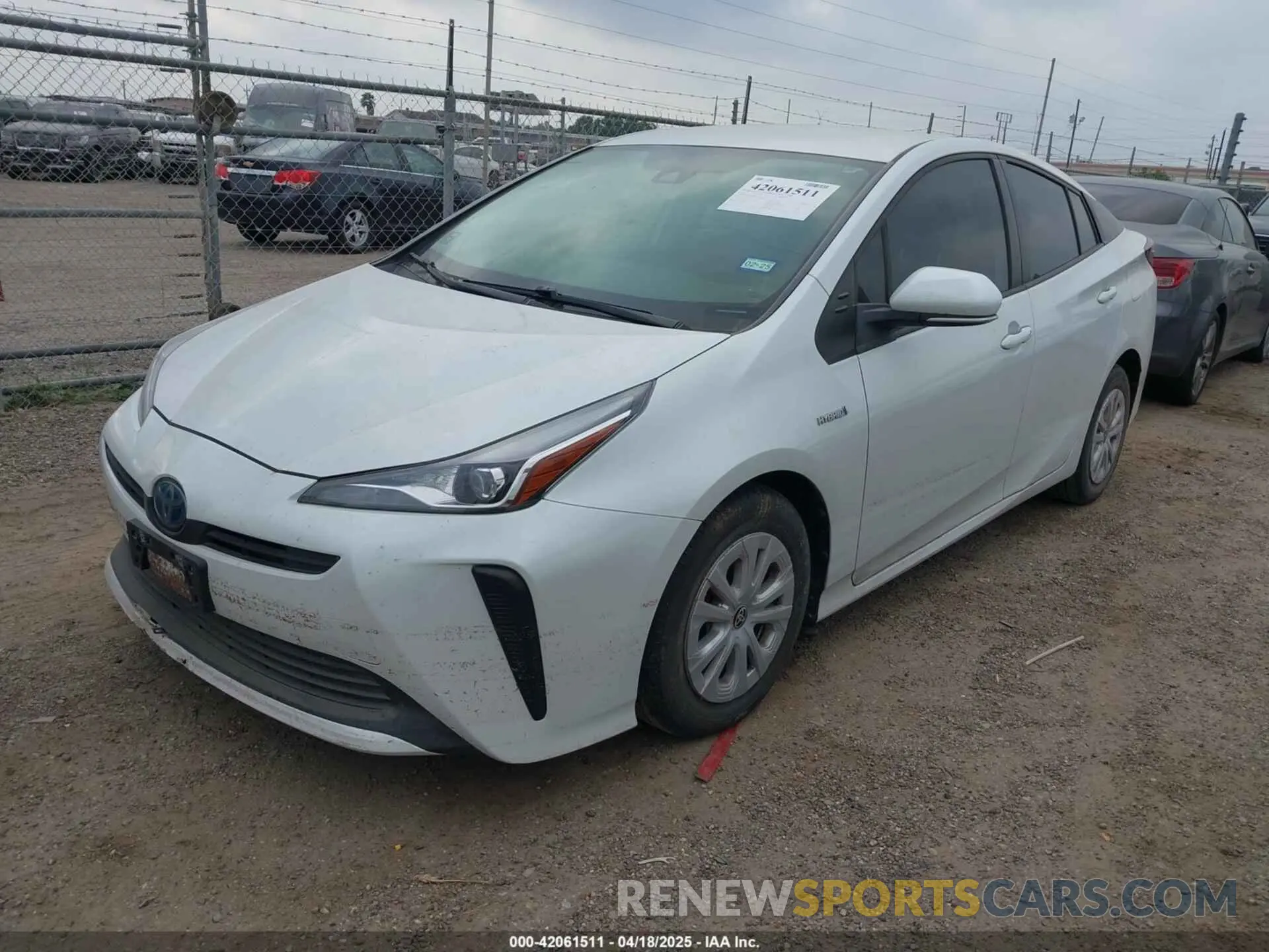 2 Photograph of a damaged car JTDKAMFU5M3132103 TOYOTA PRIUS 2021