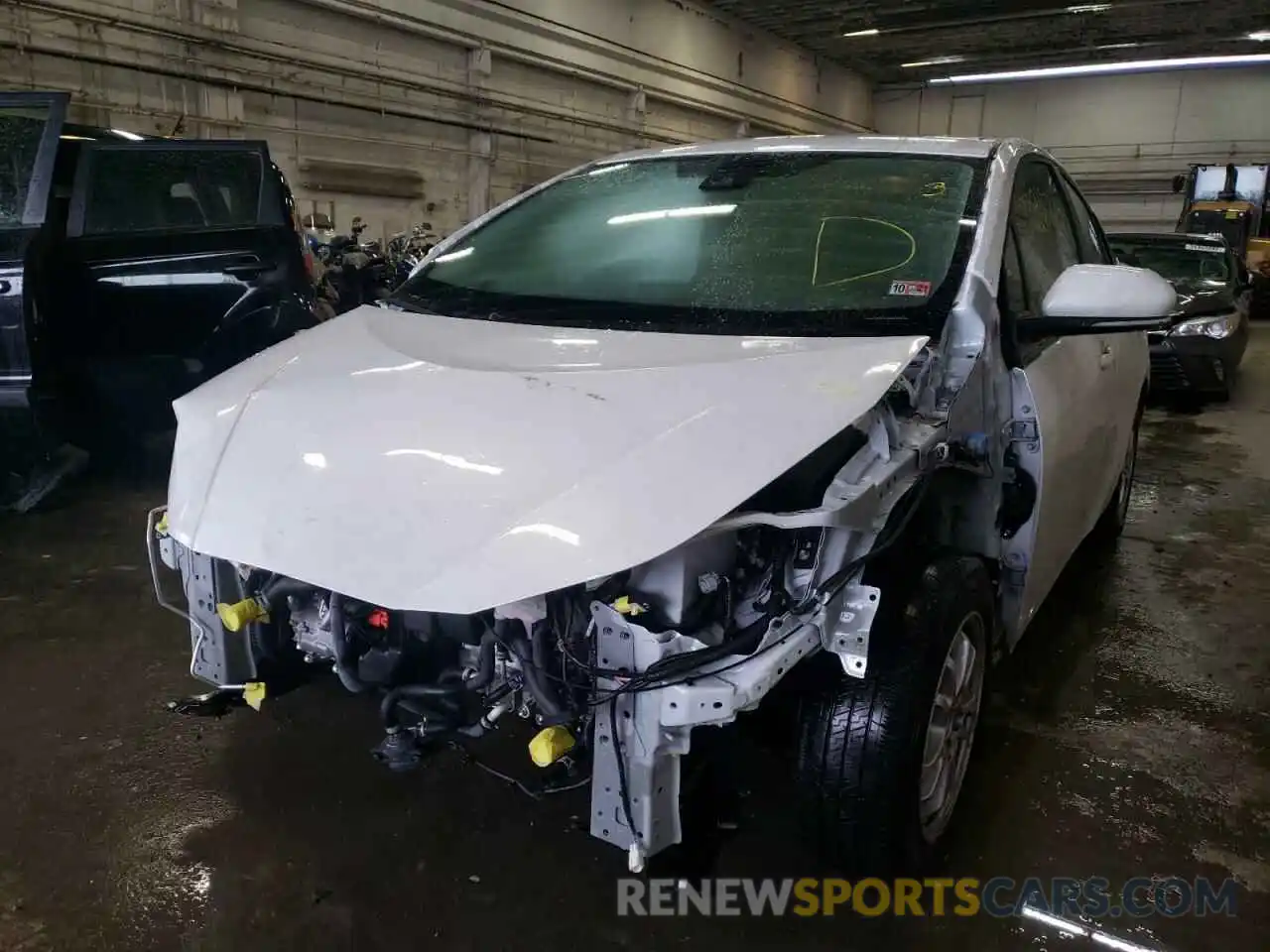 2 Photograph of a damaged car JTDKAMFU5M3134045 TOYOTA PRIUS 2021