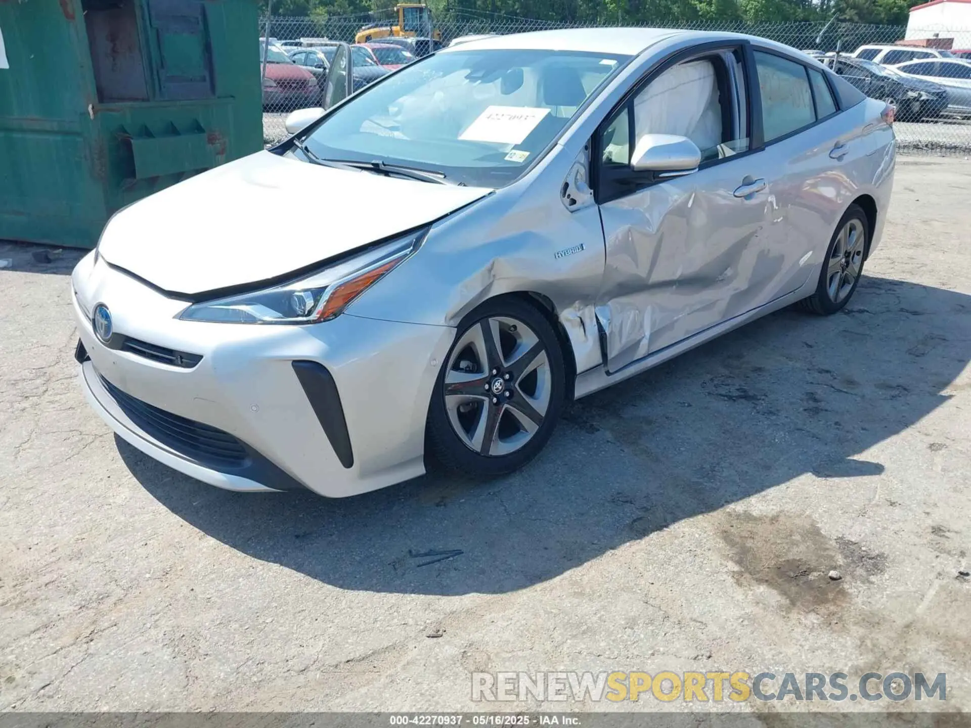 2 Photograph of a damaged car JTDKAMFU5M3137298 TOYOTA PRIUS 2021