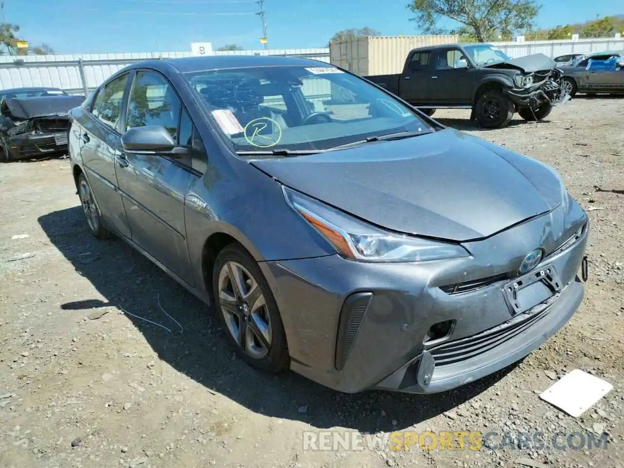 1 Photograph of a damaged car JTDKAMFU5M3140315 TOYOTA PRIUS 2021