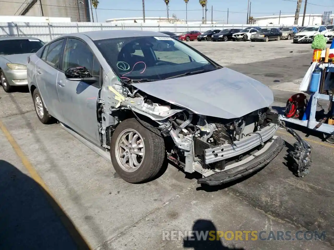 1 Photograph of a damaged car JTDKAMFU5M3140458 TOYOTA PRIUS 2021