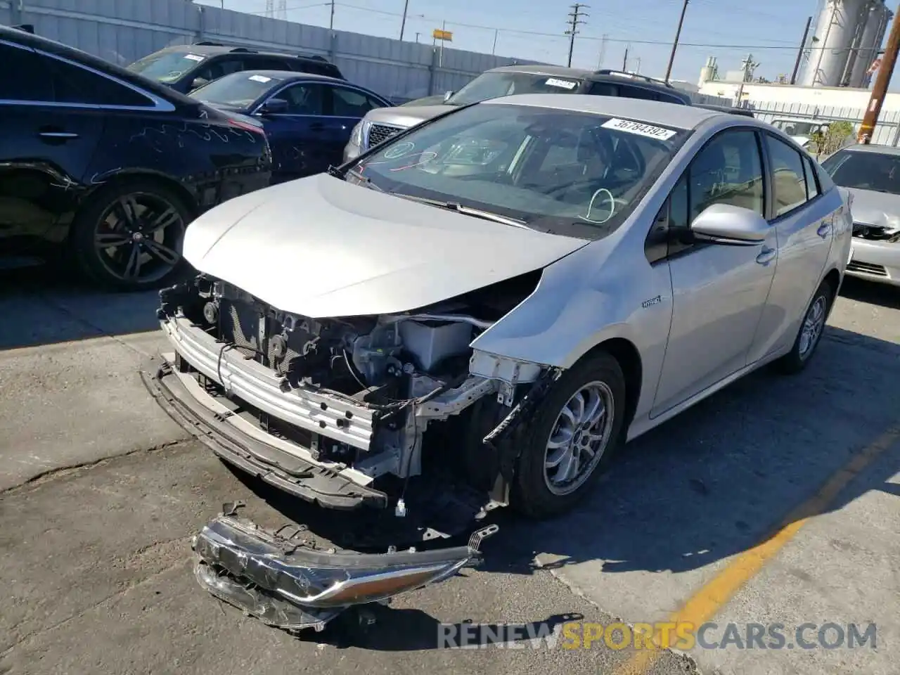 2 Photograph of a damaged car JTDKAMFU5M3140458 TOYOTA PRIUS 2021