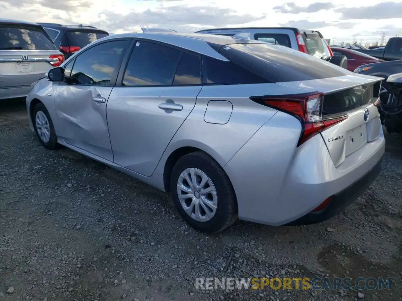 2 Photograph of a damaged car JTDKAMFU5M3143196 TOYOTA PRIUS 2021