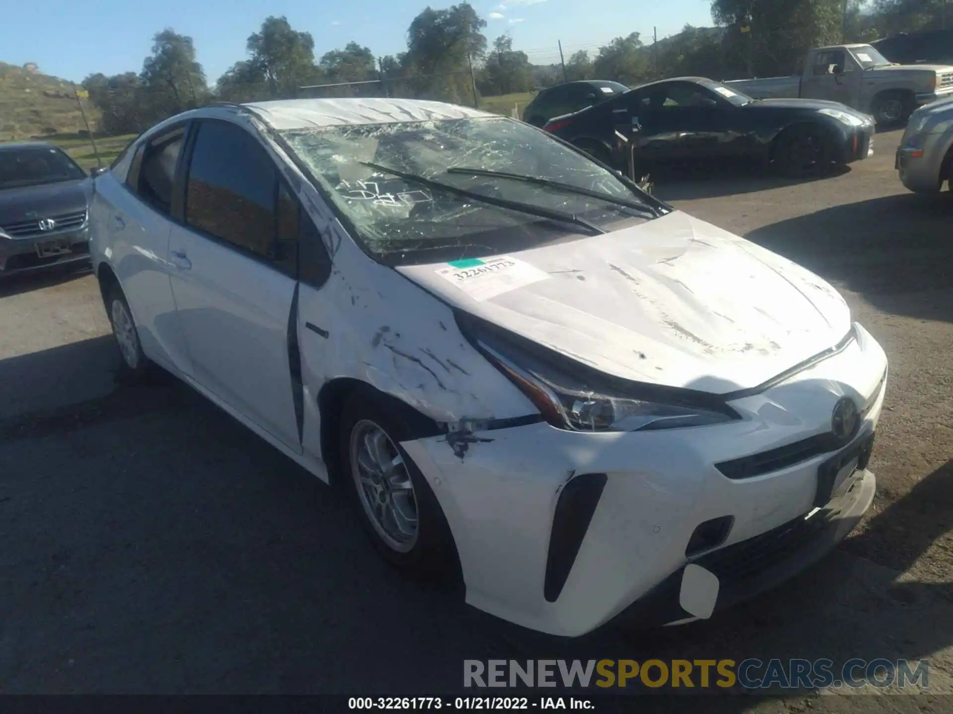 1 Photograph of a damaged car JTDKAMFU5M3150732 TOYOTA PRIUS 2021