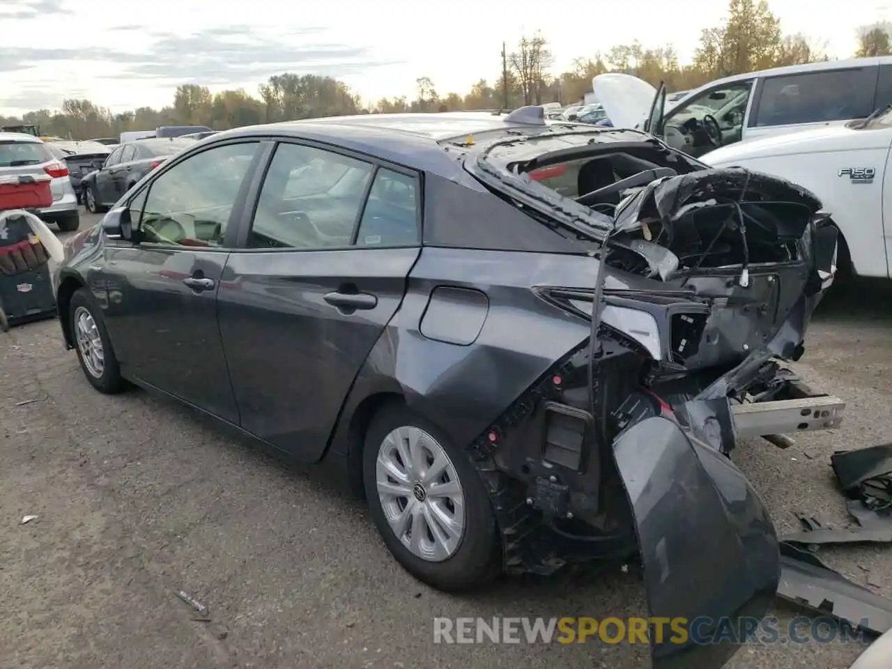 2 Photograph of a damaged car JTDKAMFU5M3151704 TOYOTA PRIUS 2021