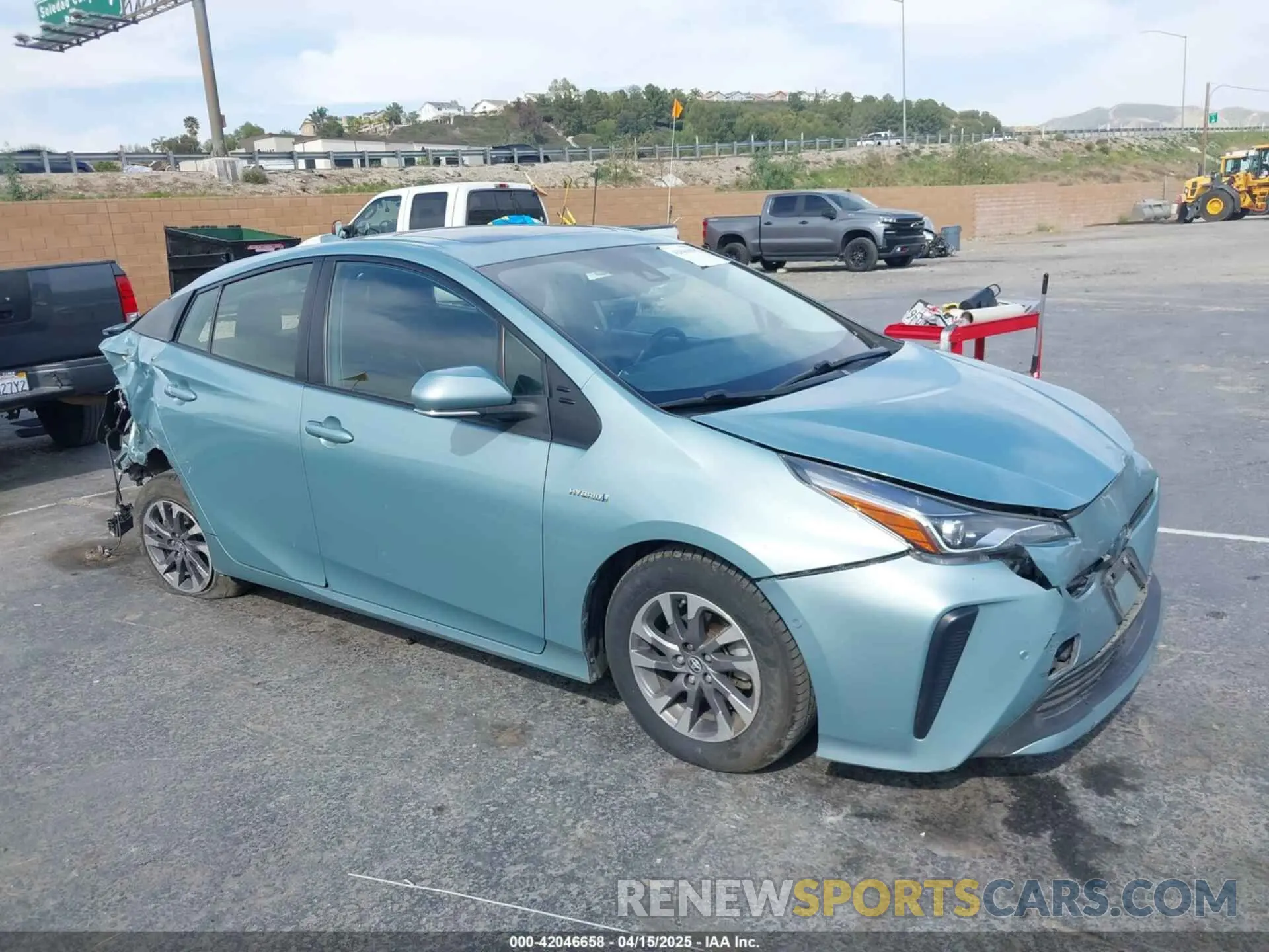 1 Photograph of a damaged car JTDKAMFU6M3127489 TOYOTA PRIUS 2021
