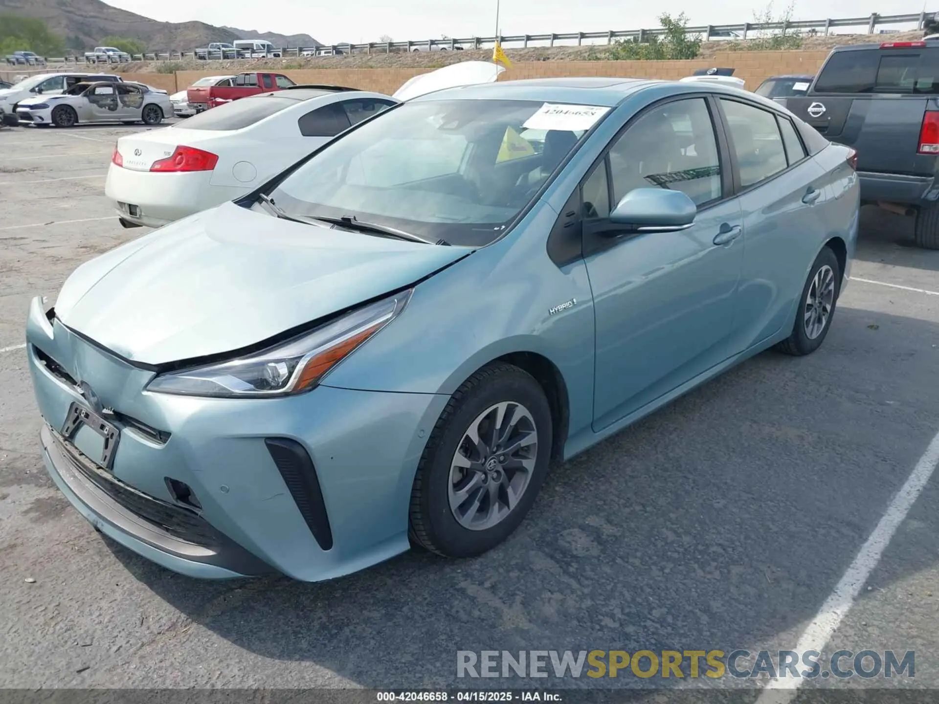 2 Photograph of a damaged car JTDKAMFU6M3127489 TOYOTA PRIUS 2021