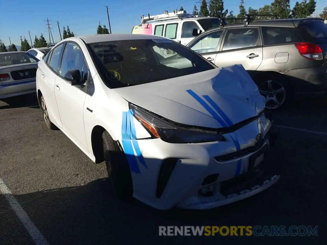 1 Photograph of a damaged car JTDKAMFU6M3128559 TOYOTA PRIUS 2021