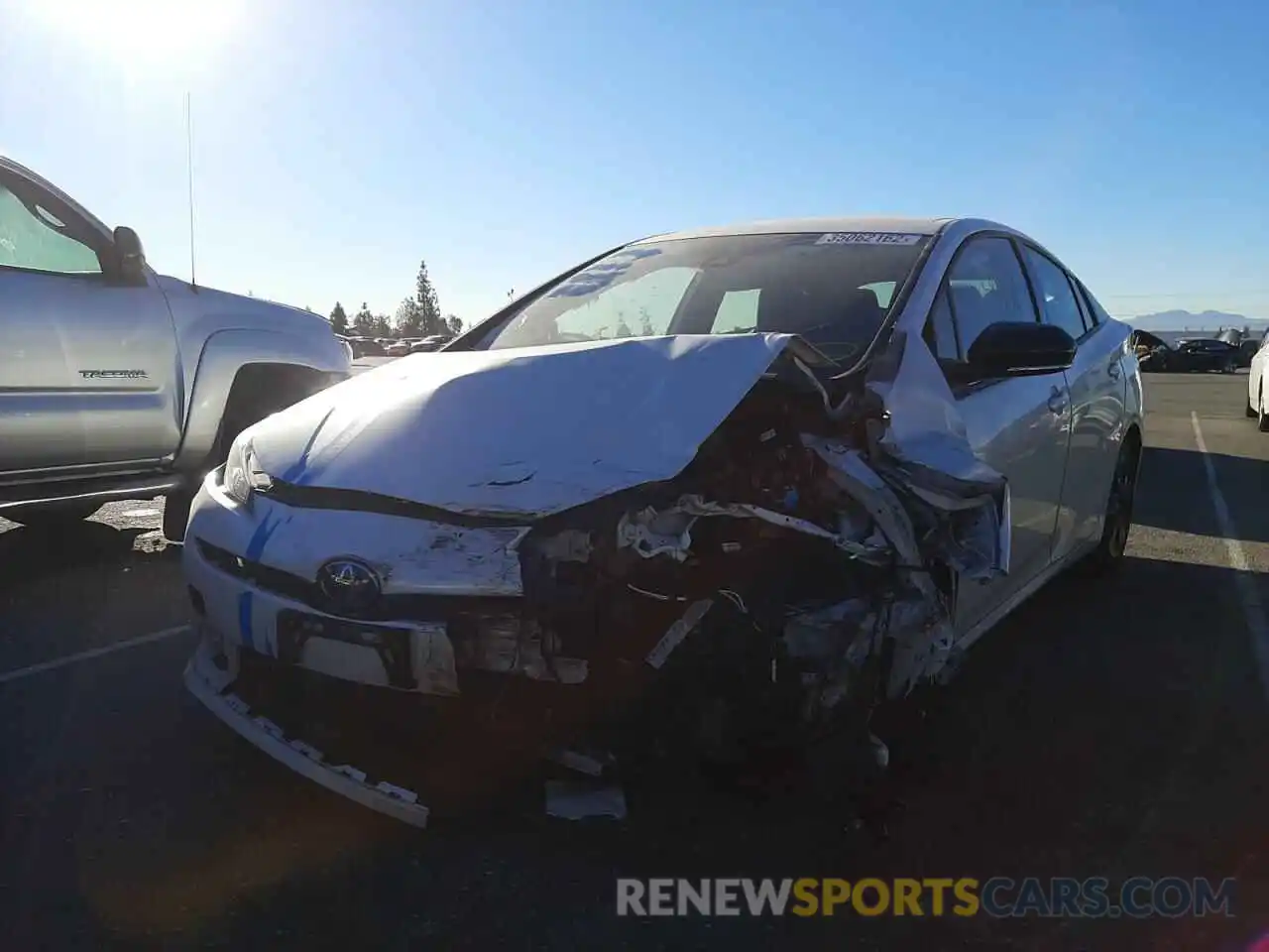 2 Photograph of a damaged car JTDKAMFU6M3128559 TOYOTA PRIUS 2021