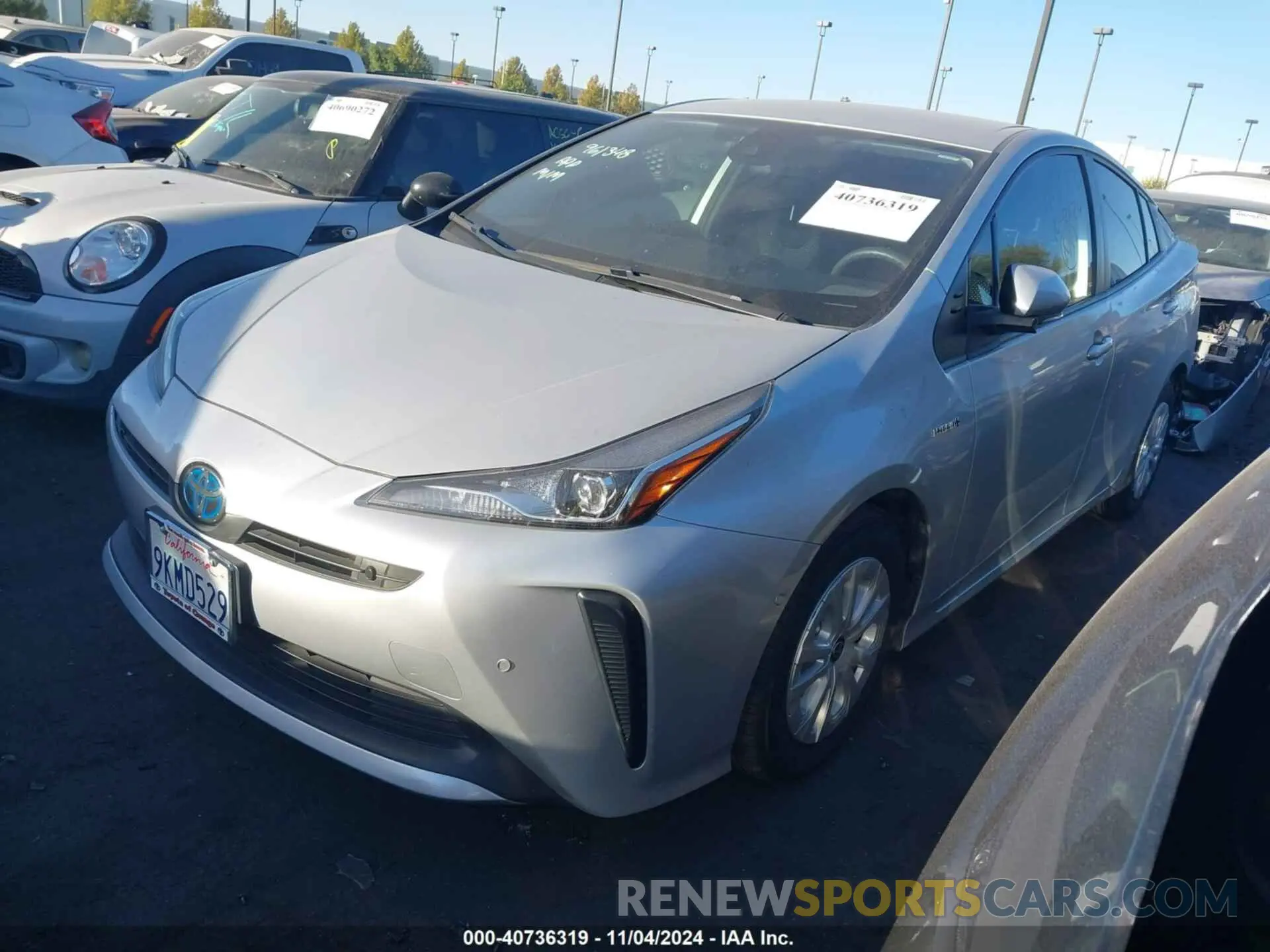 2 Photograph of a damaged car JTDKAMFU6M3131672 TOYOTA PRIUS 2021