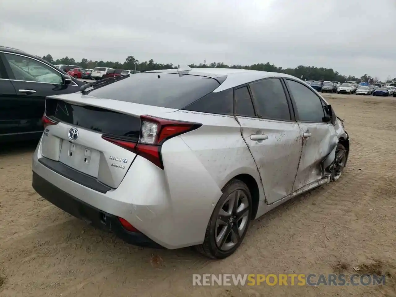 4 Photograph of a damaged car JTDKAMFU6M3133843 TOYOTA PRIUS 2021