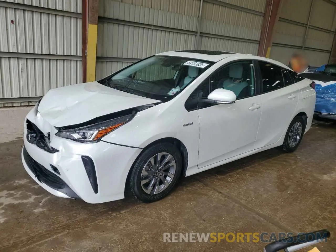 1 Photograph of a damaged car JTDKAMFU6M3134183 TOYOTA PRIUS 2021
