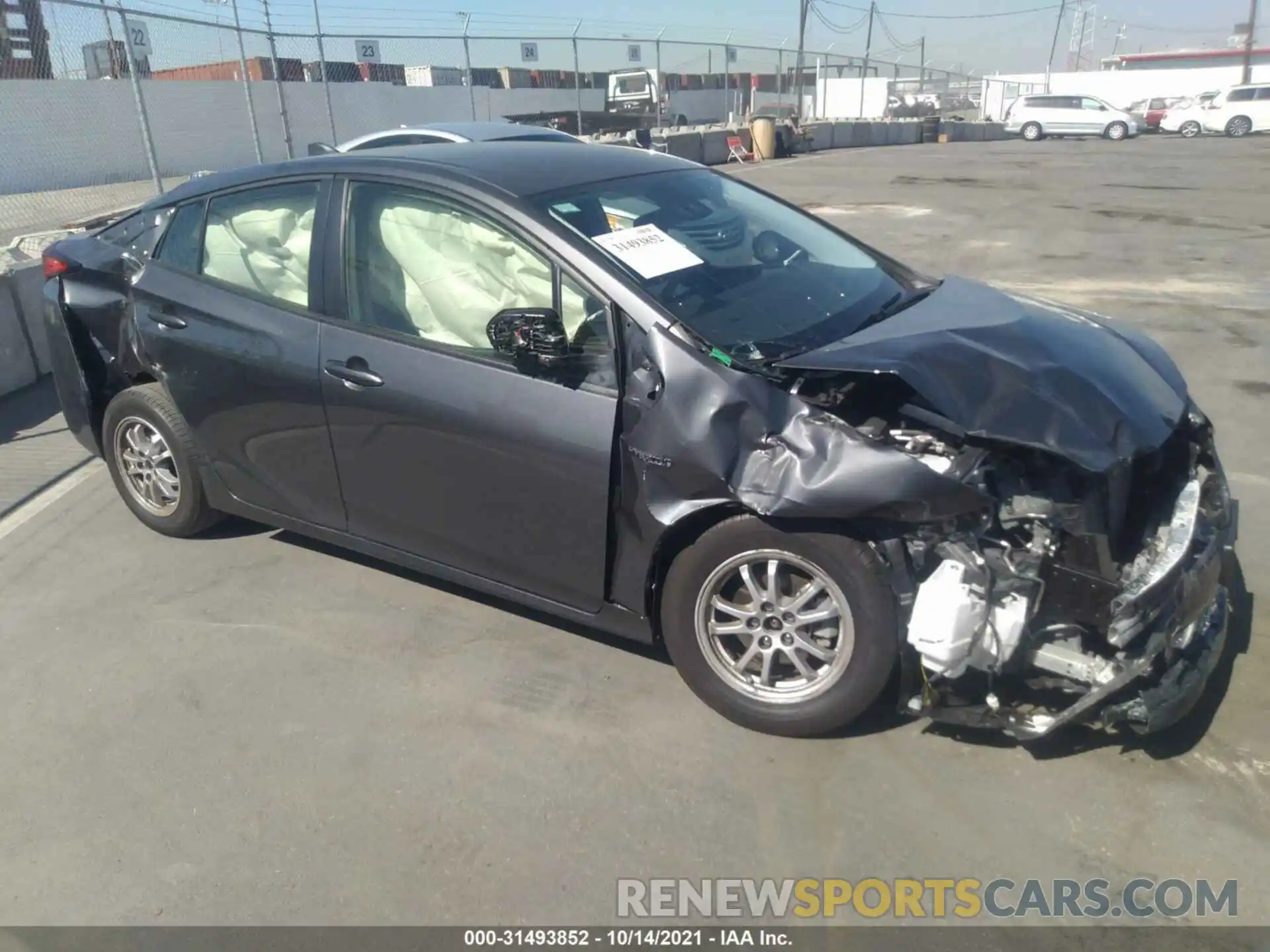 1 Photograph of a damaged car JTDKAMFU6M3135298 TOYOTA PRIUS 2021