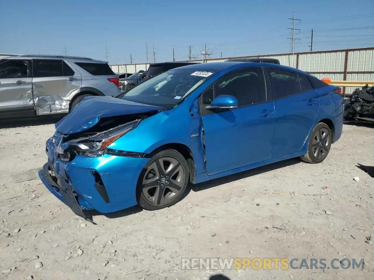 1 Photograph of a damaged car JTDKAMFU6M3137083 TOYOTA PRIUS 2021