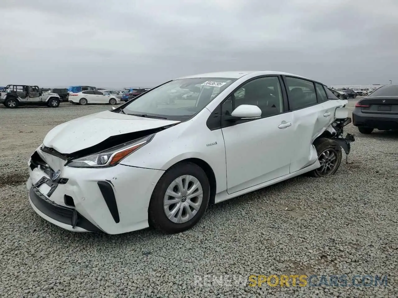 1 Photograph of a damaged car JTDKAMFU6M3140307 TOYOTA PRIUS 2021