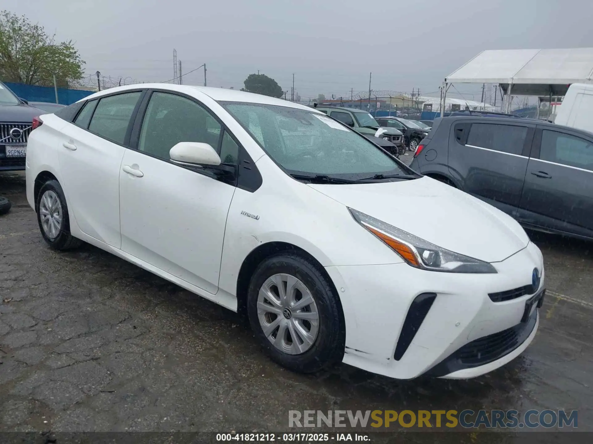 1 Photograph of a damaged car JTDKAMFU6M3141019 TOYOTA PRIUS 2021