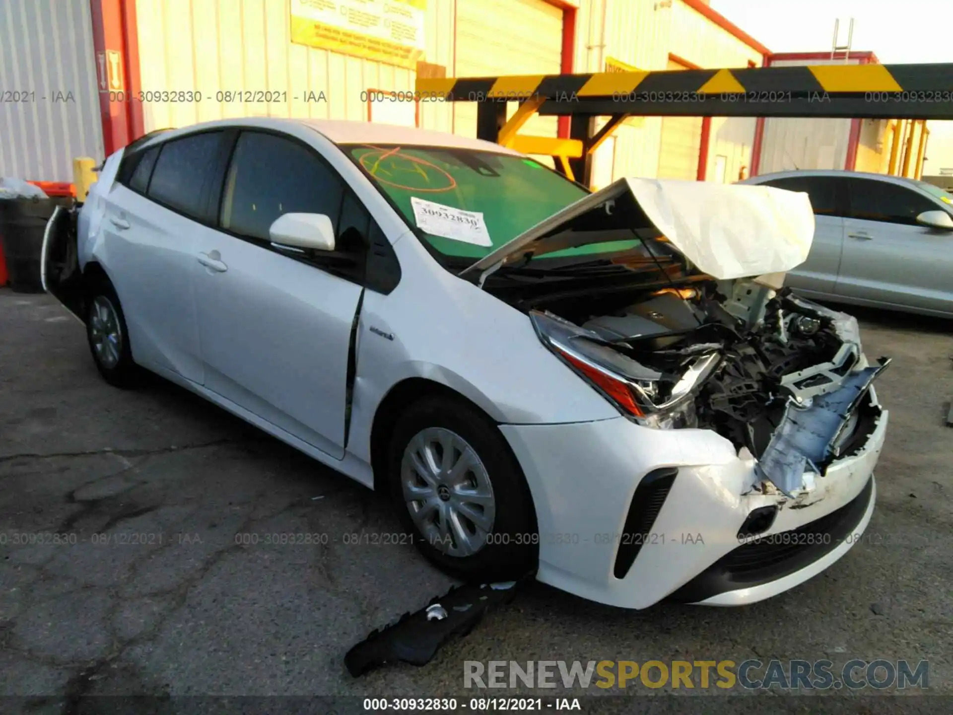 1 Photograph of a damaged car JTDKAMFU6M3144549 TOYOTA PRIUS 2021