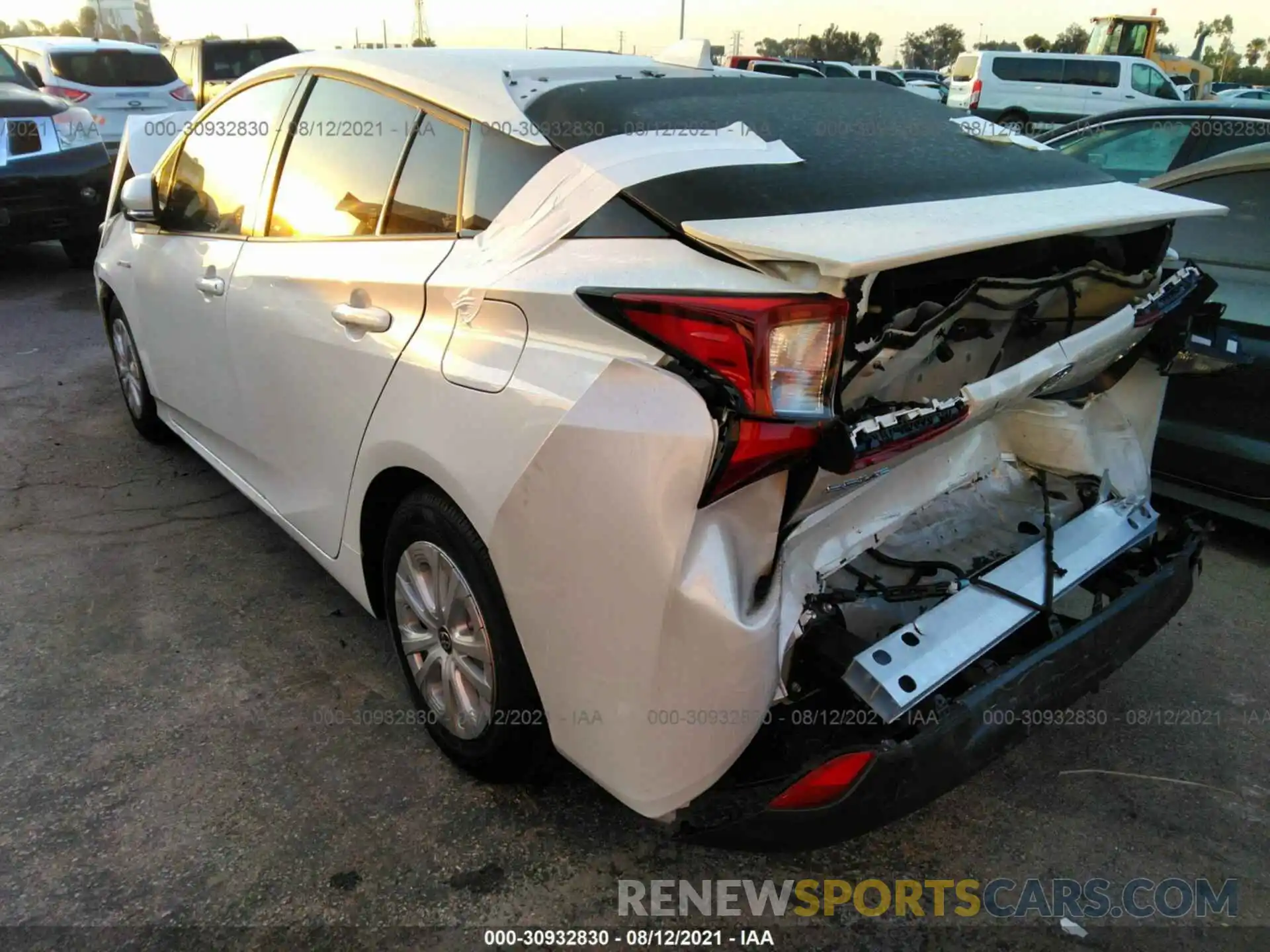 3 Photograph of a damaged car JTDKAMFU6M3144549 TOYOTA PRIUS 2021