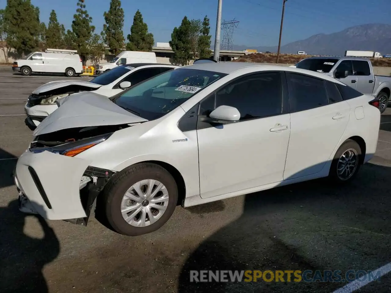 1 Photograph of a damaged car JTDKAMFU6M3152005 TOYOTA PRIUS 2021