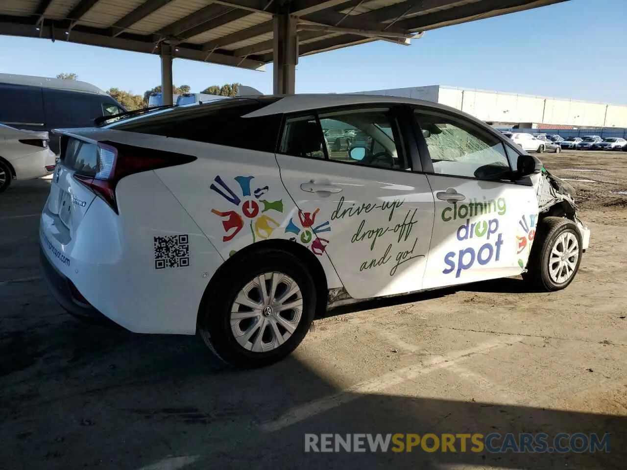 3 Photograph of a damaged car JTDKAMFU6M3152103 TOYOTA PRIUS 2021