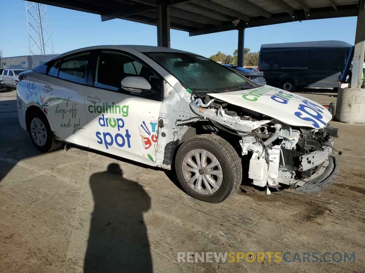 4 Photograph of a damaged car JTDKAMFU6M3152103 TOYOTA PRIUS 2021