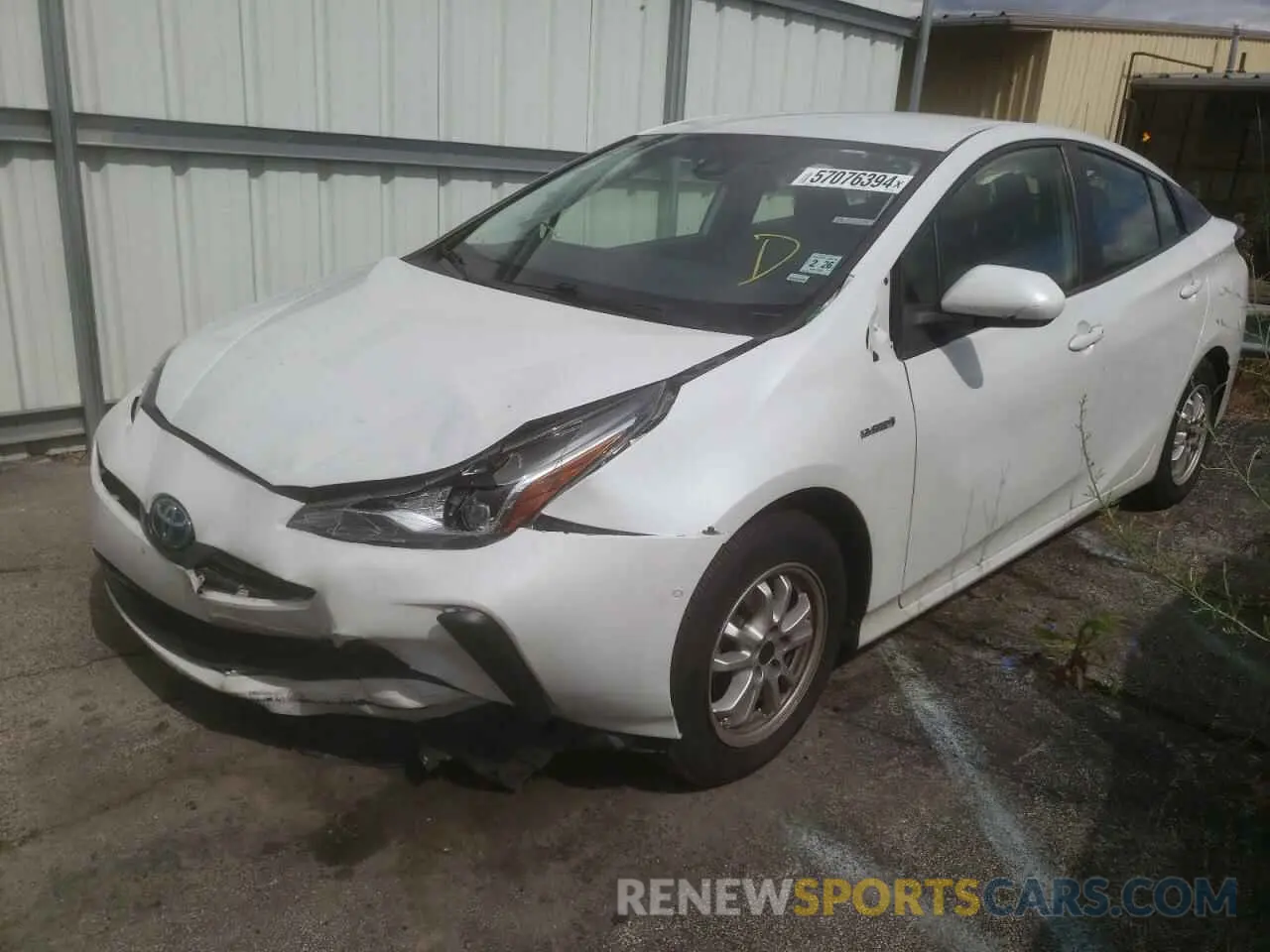 1 Photograph of a damaged car JTDKAMFU7M3133835 TOYOTA PRIUS 2021