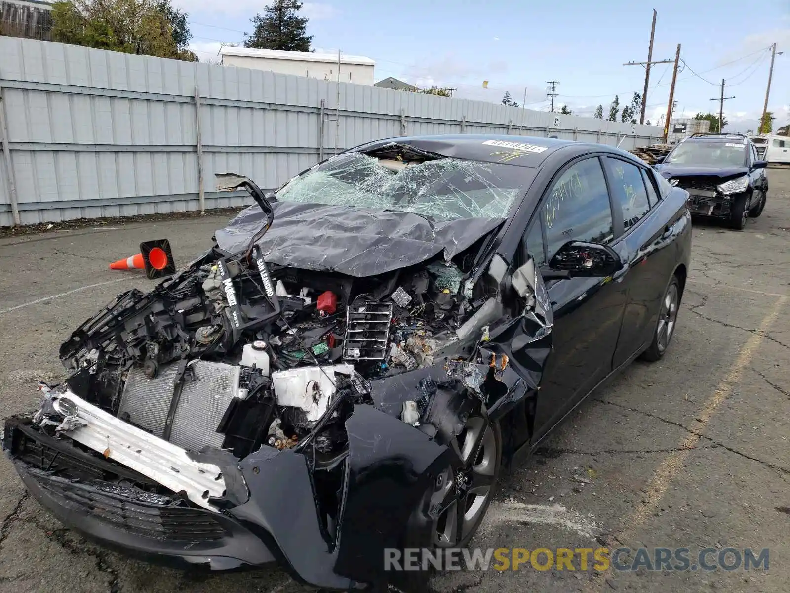 2 Photograph of a damaged car JTDKAMFU7M3136945 TOYOTA PRIUS 2021