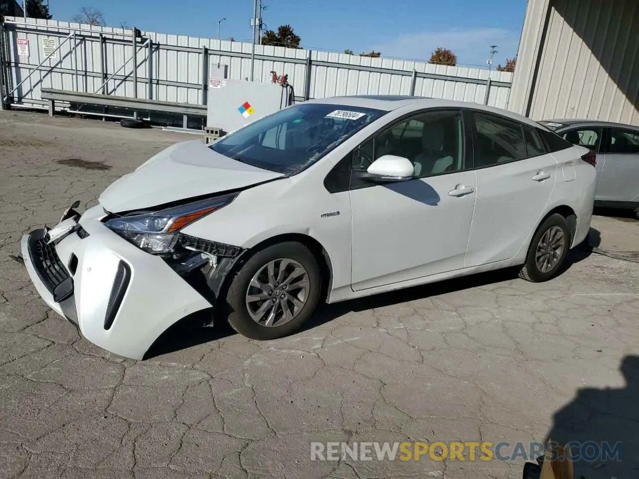 1 Photograph of a damaged car JTDKAMFU7M3136959 TOYOTA PRIUS 2021