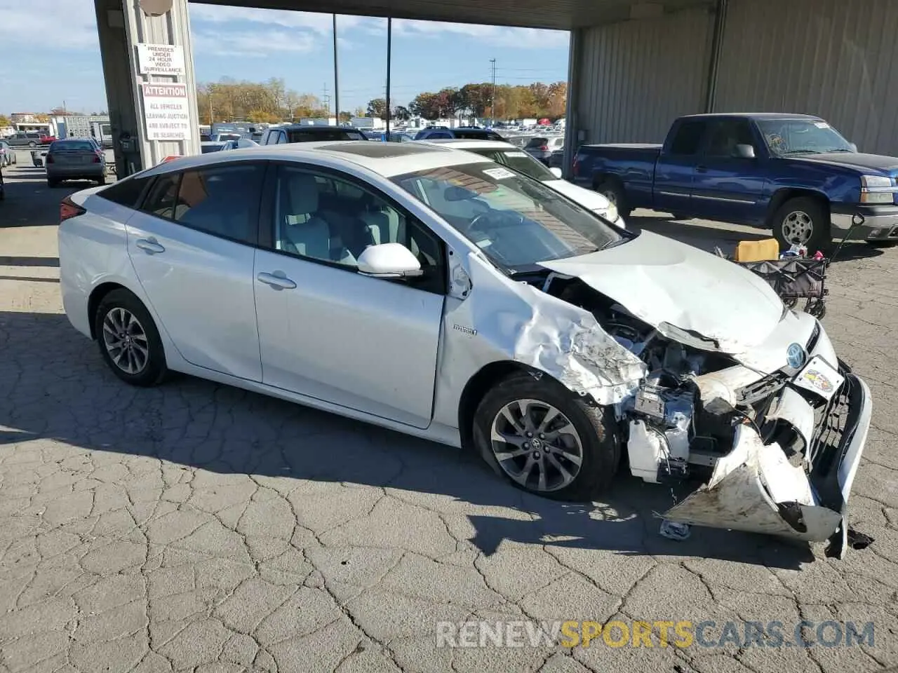 4 Photograph of a damaged car JTDKAMFU7M3136959 TOYOTA PRIUS 2021