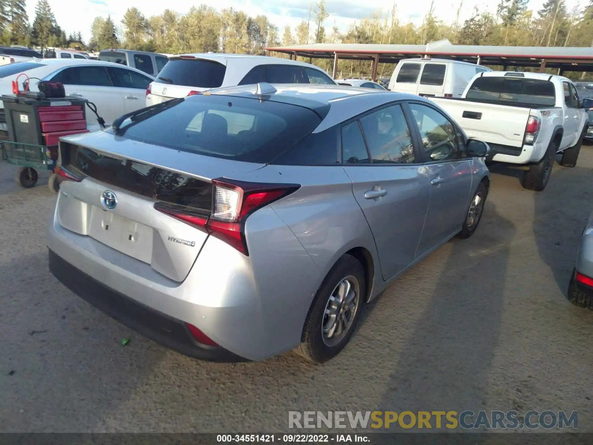 4 Photograph of a damaged car JTDKAMFU7M3142714 TOYOTA PRIUS 2021