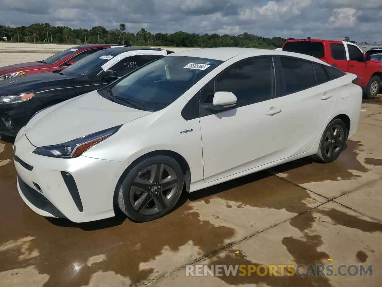 1 Photograph of a damaged car JTDKAMFU7M3144284 TOYOTA PRIUS 2021